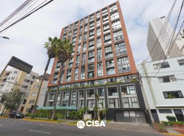 Departamento · 41m² · 1 Dormitorio · 1 Estacionamiento · Loft Amoblado en Alquiler en Barranco | Vista, Piscina, Gimnasio, Coworking y Cochera