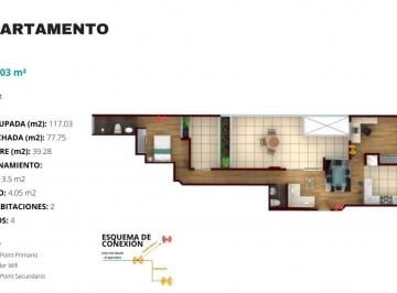 Departamento de 2 habitaciones, Lima · Departamento de Estreno en Venta en La Floresta de Monterrico, Precio No Incluye Cochera