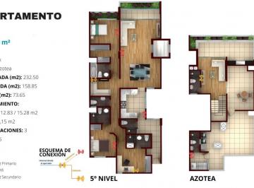 Departamento de 3 habitaciones, Lima · Duplex en Venta, 4 Dorm. en La Floresta de Monterrico, Precio No Incluye Cochera