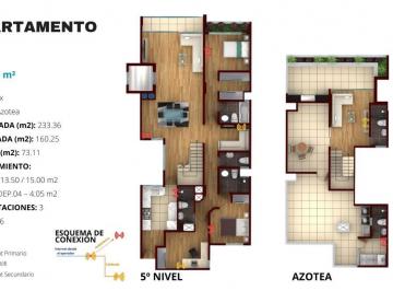 Departamento de 4 habitaciones, Lima · Duplex con 4 Habitaciones en Venta en La Floresta de Monterrico, Precio No Incluye Cochera
