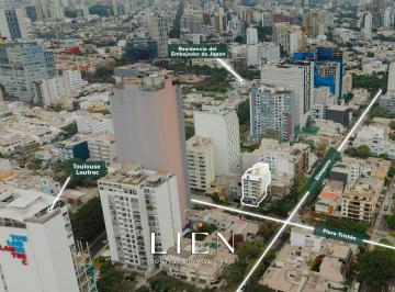 Departamento · 117m² · 2 Dormitorios · 1 Estacionamiento · Venta Dúplex de Estreno en Magdalena Límite con San Isidro