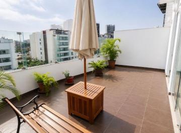Departamento de 3 habitaciones, Lima · Penthouse Dúplex Amoblado | 190 M²| 3 Dorm. | 4 Baños | 2 Cocheras | Sala de Estar y Terraza