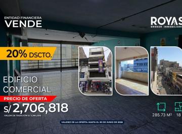 Otros · 285m² · Entidad Financiera Vende Edificio Comercial en Jr. America La Victoria