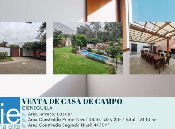 Casa de campo de 5 habitaciones, Lima · Casa de Campo de 1000 m² con 5 Habitaciones en Venta en Cieneguilla