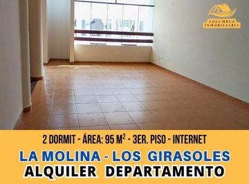 Departamento de 2 habitaciones, Lima · Alquiler La Molina Los Girasoles - Departamento de 2 Dorm. con Internet