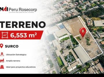 Terreno / Lote · 6553m² · Terreno en Alquiler - 6,553 m² - Monterrico Chico