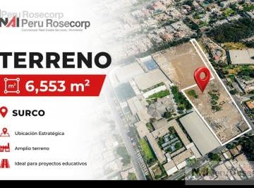 Terreno / Lote · 6553m² · Terreno en Alquiler - 6,553 m² - Monterrico Chico