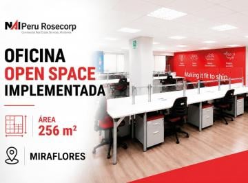 Oficina comercial · 256m² · Oficina Implementada - Miraflores