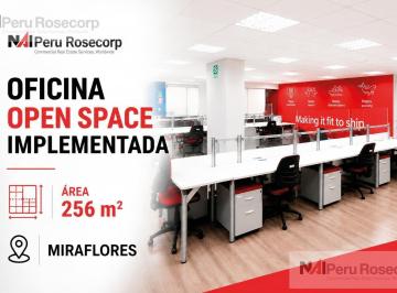 Oficina comercial · 256m² · Oficina Implementada - Miraflores