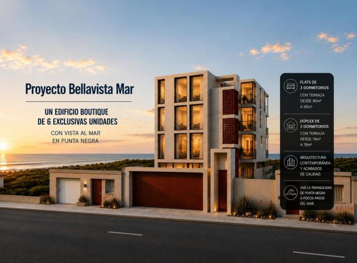 Desarrollo vertical , Lima · Bellavista Mar - Departamentos Boutique en Punta Negra