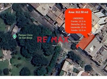 Terreno / Lote , Lima · Terreno en Venta de 312.50 m² en San Borja, Frente a Parque