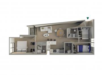 Departamento de 3 habitaciones, Lima · Departamento Sostenible Frente Al Parque en Cercado de Lima | 3 Dorm.