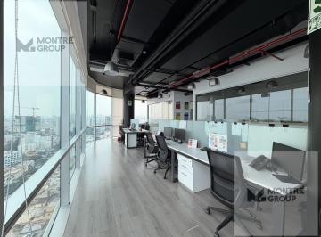Oficina comercial · 139m² · 3 Estacionamientos · En Alquiler Oficina Implementada y Semi Amoblada con Vista Panoramica