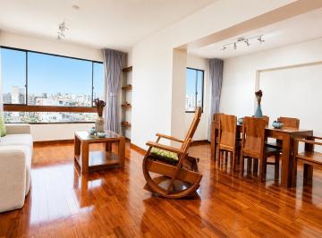 Departamento · 104m² · 2 Dormitorios · Flat Premium en Miraflores | Full Amoblado y Equipado | Vista a Calle