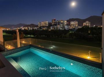 Departamento de 4 habitaciones, Lima · Exclusivo Penthouse Dúplex con Piscina y Amplia Terraza y Linda Vista Al Golf Los Inkas