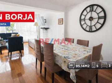 Departamento · 95m² · 3 Dormitorios · Departamento en Venta en San Borja Frente a Parque con Cochera y Depósito