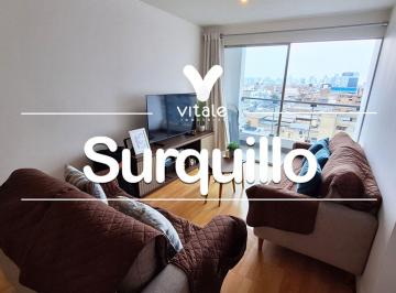 Departamento de 3 habitaciones, Lima · Departamento Amoblado de 3 Dorm. en Surquillo | Balcón, Cochera y Excelente Ubicación