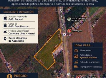 Terreno / Lote , Huaral · Alquiler Terreno 7,500 m² – Km 9 Carretera Lima–huaral L Patio Logistico