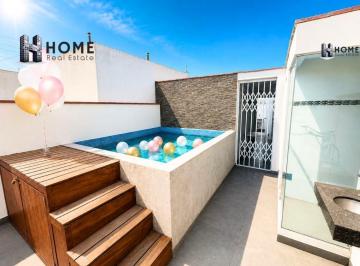 Departamento · 140m² · 4 Dormitorios · 1 Estacionamiento · Dúplex en Venta en Santa María del Mar – 4 Dorm. / Piscina / Azotea con Vista Al Mar