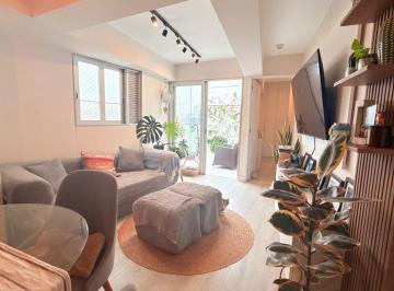 Departamento de 1 habitación, Lima · Moderno Flat de 1 Dorm + Escritorio + 2 Terrazas, Cochera con Depósito Tipo Clóset - Miraflores
