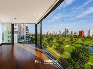 Departamento · 200m² · 3 Dormitorios · 3 Estacionamientos · Exclusivo Flat de Lujo (200 M&sup2;) con Vista Panorámica Al Lima Golf | San Isidro