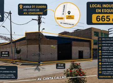 Local comercial , Lima · Local Industrial en Esquina de 665 m² – Av Canta Callao Esquina con Izaguirre