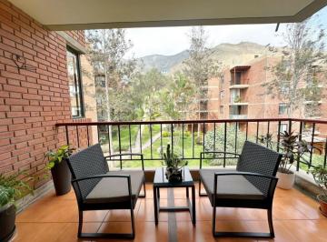 Departamento de 3 habitaciones, Lima · Departamento Amoblado en Alquiler Condominio El Prado Los Álamos ¡Vive Rodeado de Naturaleza!