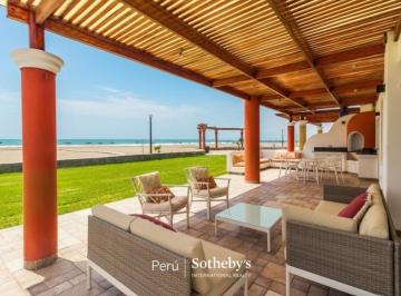 Casa de playa de 6 habitaciones, Cañete · Magnífica Casa en Primera Fila con Vista Directa Al Mar en El Club de Playa Las Lagunas de Puerto