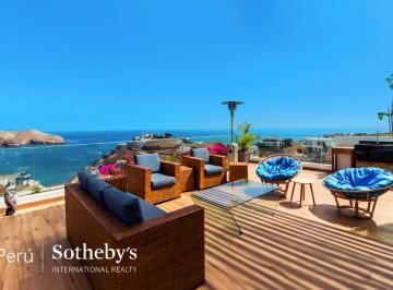 Casa de playa de 6 habitaciones, Lima · Elegante y Moderna Casa con Vista Al Mar y Piscina en El Solicitado Club Náutico Poseidón, Pucusana