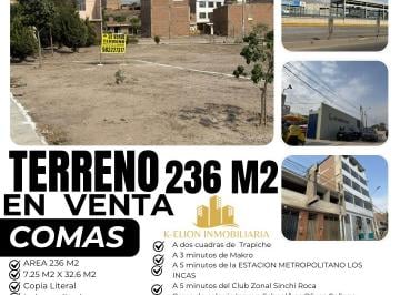 Terreno / Lote , Lima · Se Vende Terreno en Esquina con 3 Frentes Gfrande