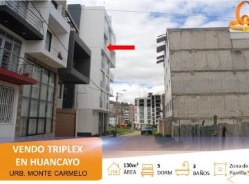 Departamento de 3 habitaciones, Huancayo · Triplex en Venta o Alquiler con Zona de Parrillas y Lindos Acabados, Huancayo