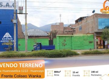 Terreno / Lote , Huancayo · Vendo Excelente Terreno Frente Al Coliseo Wanka de Huancayo