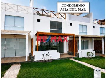 Casa · 154m² · 4 Dormitorios · Venta de Casa de Playa en Condominio Asia del Mar - (Km 108)