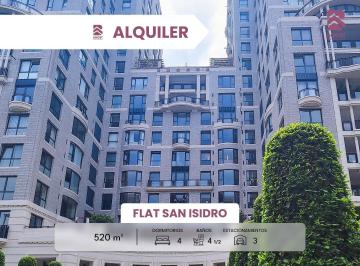 Departamento · 520m² · 4 Dormitorios · 3 Estacionamientos · Flat de Lujo 520 m² San Isidro | Vista Al Golf | 4 Dorm. Terraza