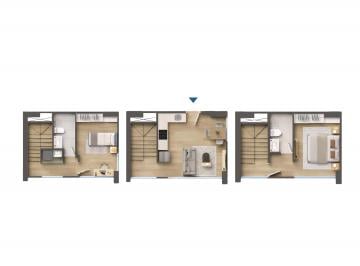 Departamento de 2 habitaciones, Lima · Tríplex de Estreno 2 Dorm. y 77.55 m² en San Isidro