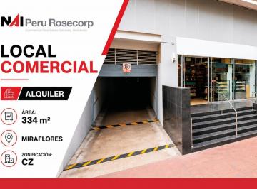 Local comercial · 334m² · Local Comercial en Alquiler - 334 m² - Miraflores
