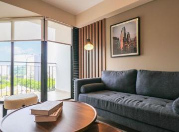 Departamento de 2 habitaciones, Lima · Depa Moderno y Amoblado en Miraflores | 70 m² · 2 Dorm · Cochera Incluida