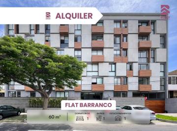 Departamento · 60m² · 1 Dormitorio · 1 Estacionamiento · Barranco - Se Alquila - Flat 60 m² – Linea Blanca + Terraza