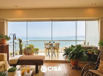 Departamento · 160m² · 3 Dormitorios · 2 Estacionamientos · Venta Departamento Frente Al Mar de 160 m², 2 Cocheras – Malecón Grau, Chorrillos