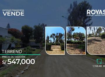 Terreno / Lote · 1158m² · Entidad Financiera Vende Terreno en Lurin - Paso Chico