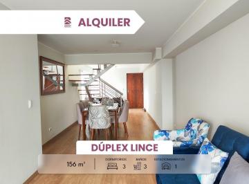 Departamento · 156m² · 3 Dormitorios · 1 Estacionamiento · Dúplex 156 m² Lince | 3 Dorm. Terraza y Jacuzzi | Amoblado Opción Cochera