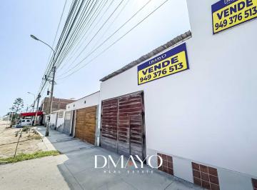 Casa · 110m² · 4 Dormitorios · 2 Estacionamientos · Se Vende Casa/terreno 225 m², Puerta Calle, Ideal Para Negocio Sobre Panameric Antigua en Punta Negra