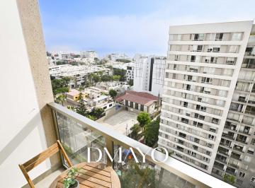 Departamento · 72m² · 2 Dormitorios · 1 Estacionamiento · Venta Departamento Amoblado y Equipado en Barranco de 2 Dorm. con Vista Al Mar y Areas Comunes