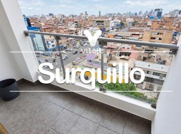 Departamento · 80m² · 3 Dormitorios · 1 Estacionamiento · Alquiler de Departamento de 3 Dorm. en Surquillo con Balcón Cochera y Linea Blanca