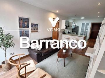 Departamento · 60m² · 1 Dormitorio · 2 Estacionamientos · Alquiler de Departamento de 1 Dormitorio en Barranco Todo Amoblado y con Cochera