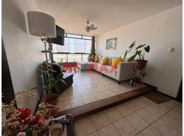 Departamento · 100m² · 3 Dormitorios · Departamento en Alquiler Frente Al Mar de Pimentel - 100 m² - 2do Piso (Q. Rojas)