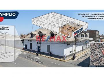 Oficina comercial · 500m² · 1 Dormitorio · Alquilo Oficinas en Segundo Piso: Área Techada 500 m² en Av Luis Gonzales 239 - Chiclayo