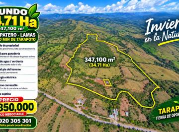 Terreno / Lote , San Martin · Terreno de 34,71 Has en Tarapoto y Otros Diferentes Ubicaciones y Áreas