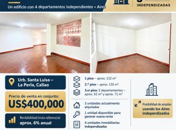 Departamento de 5 habitaciones, Callao · Oportunidad Inversionistas 4 Departamentos + Aires Us$400,000
