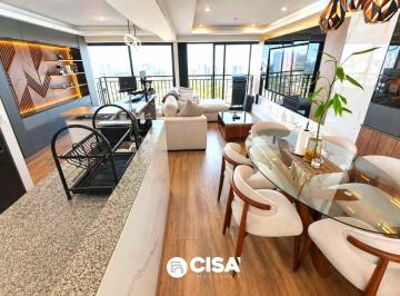 Sala-Comedor · Venta Moderno Departamento 84 m², San Isidro | 2 Hab | Vista Al Mar | Edificio Aquilaria